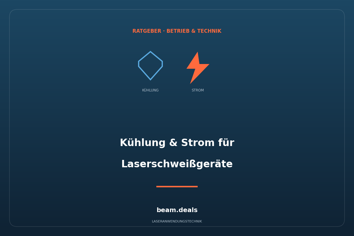 Titelkarte: Welche Kühlung und Stromversorgung braucht ein Laserschweißgerät