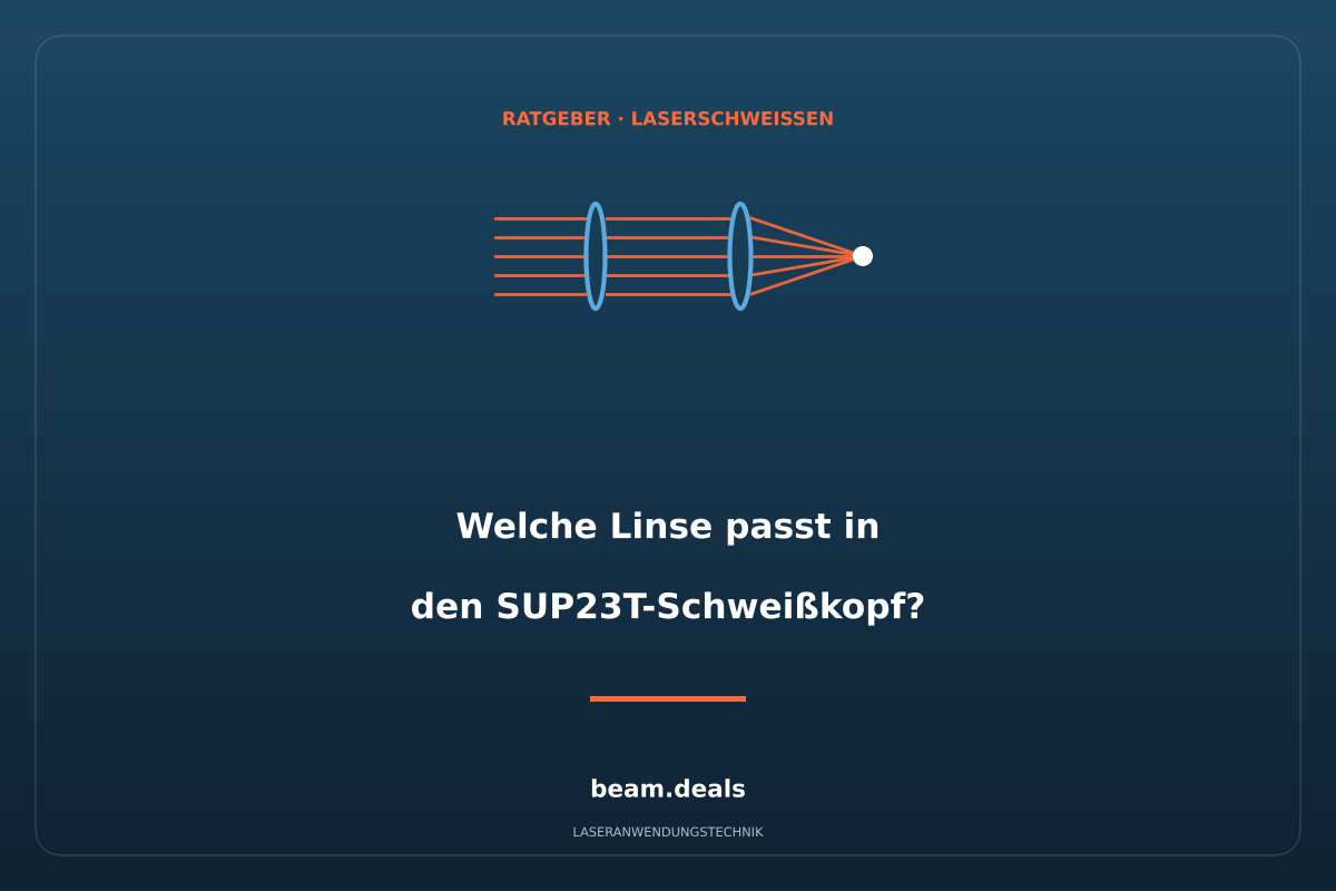 Titelbild: Welche Linse passt in den SUP23T-Schweißkopf? Kollimations- und Fokuslinse