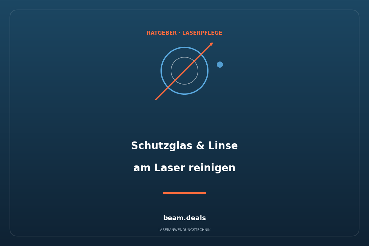 Schutzglas und Linse am Laser reinigen – Ratgeber Laserpflege von beam.deals