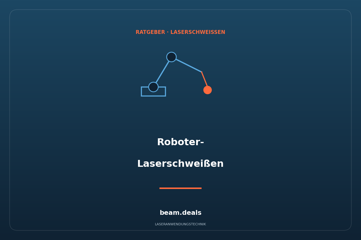 Roboter-Laserschweißen – Effizienz und Präzision