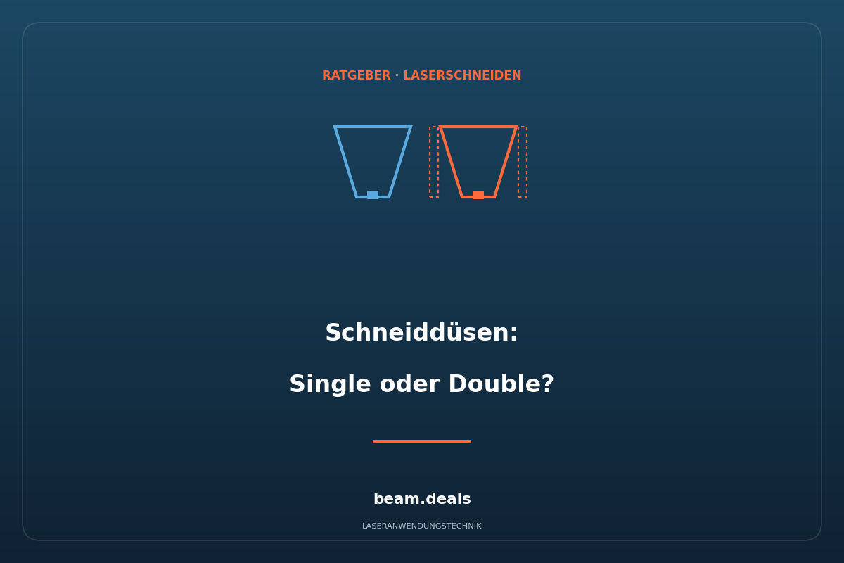Laser-Schneiddüsen Single oder Double – Maße, Auswahl und Wechsel