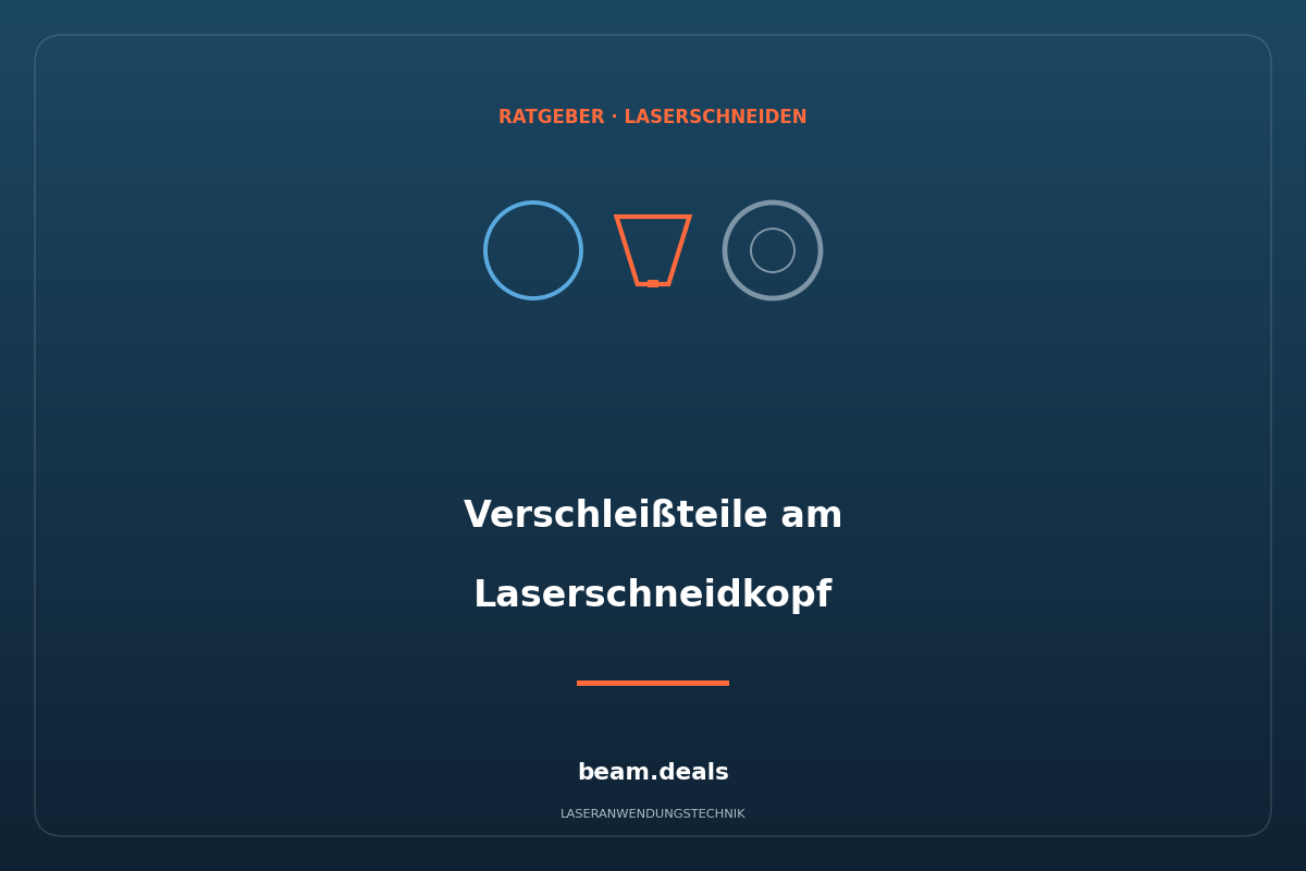 Verschleißteile am Laserschneidkopf – Schutzglas, Düse und Keramik im Zusammenspiel