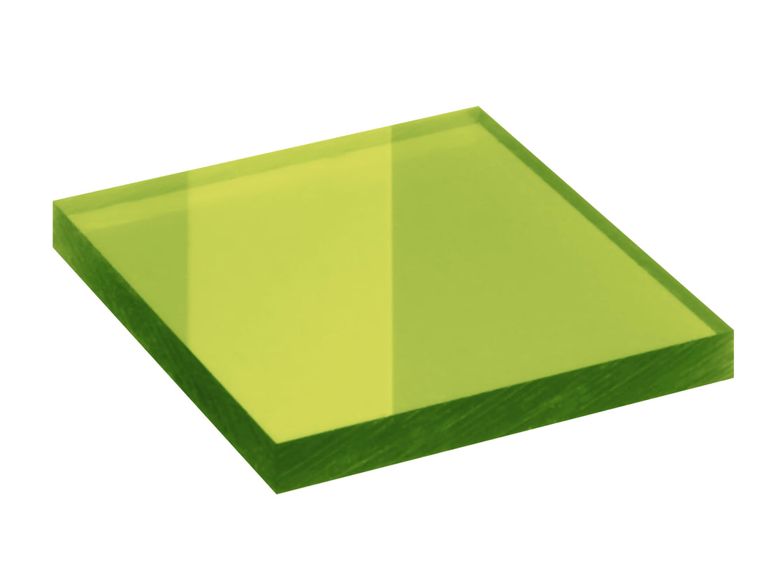 Laserschutzfenster Filter 0201 – Spezialkunststoff grün 6,0 mm – EN 12254