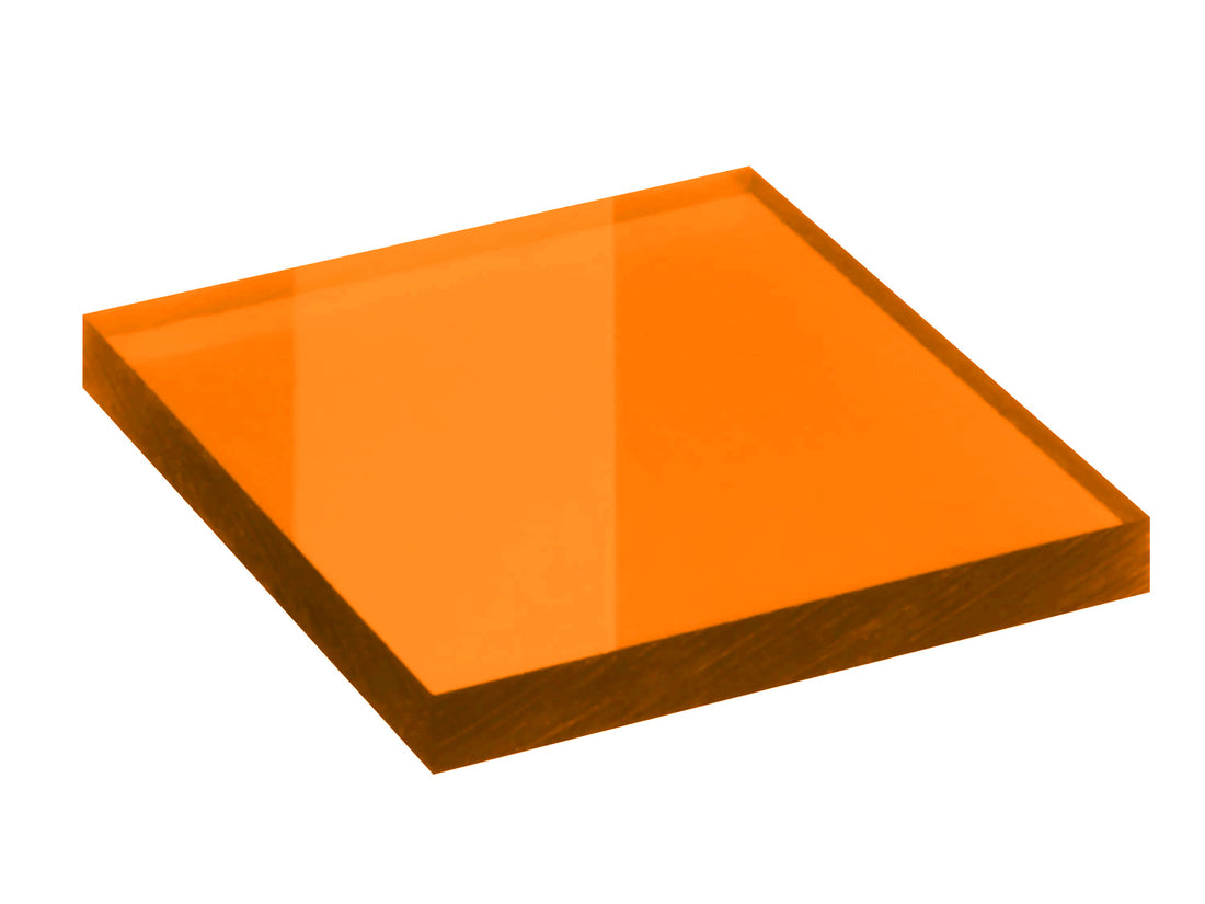 Laserschutzfenster Filter 0214 – Spezialkunststoff orange 3,0 mm – EN 12254