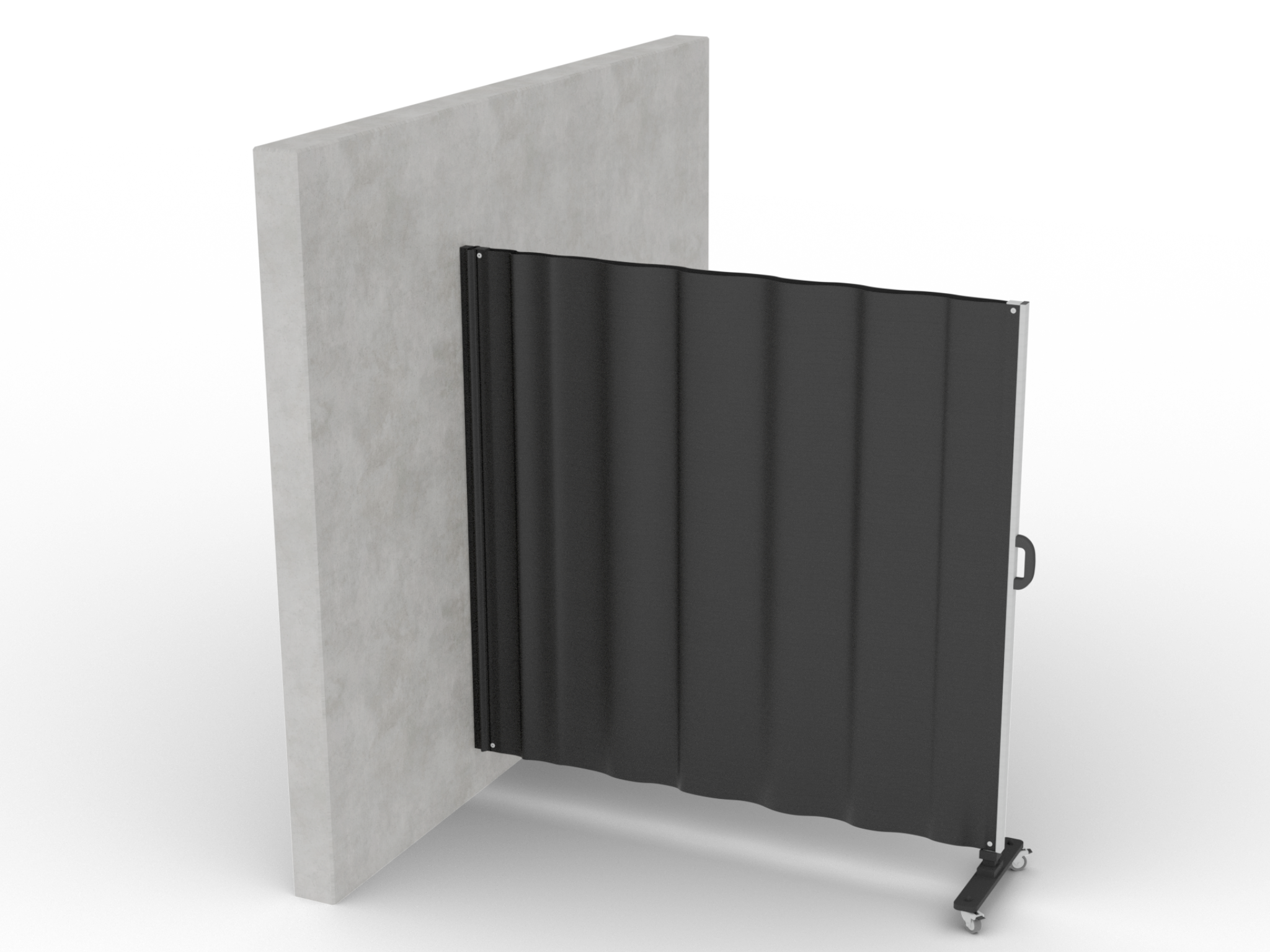 Laserschutzvorhang isoPROTECT-Budget wandmontierbar