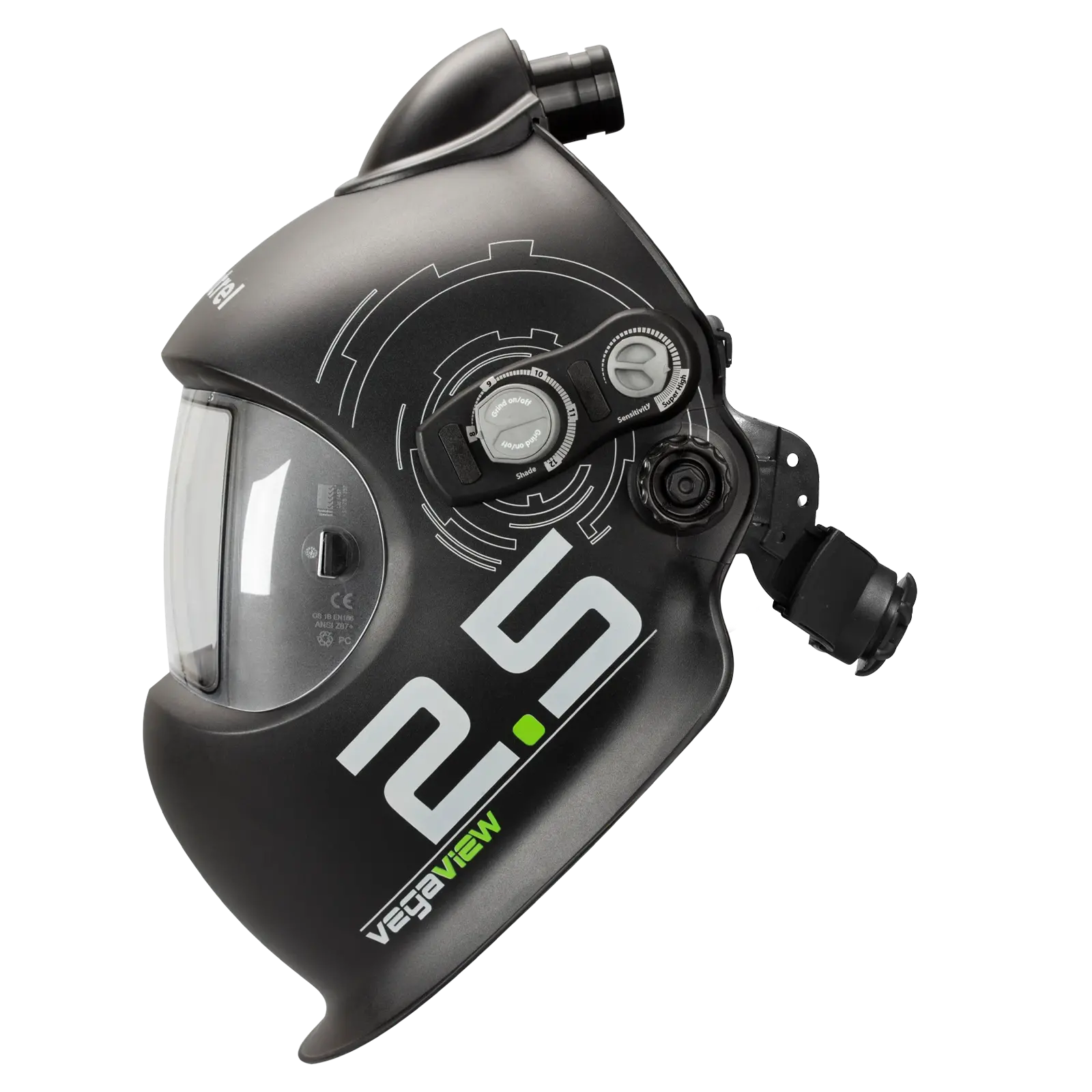 optrel Frischluftschweißhelmschale (e3000/X) vegaview 2.5 schwarz