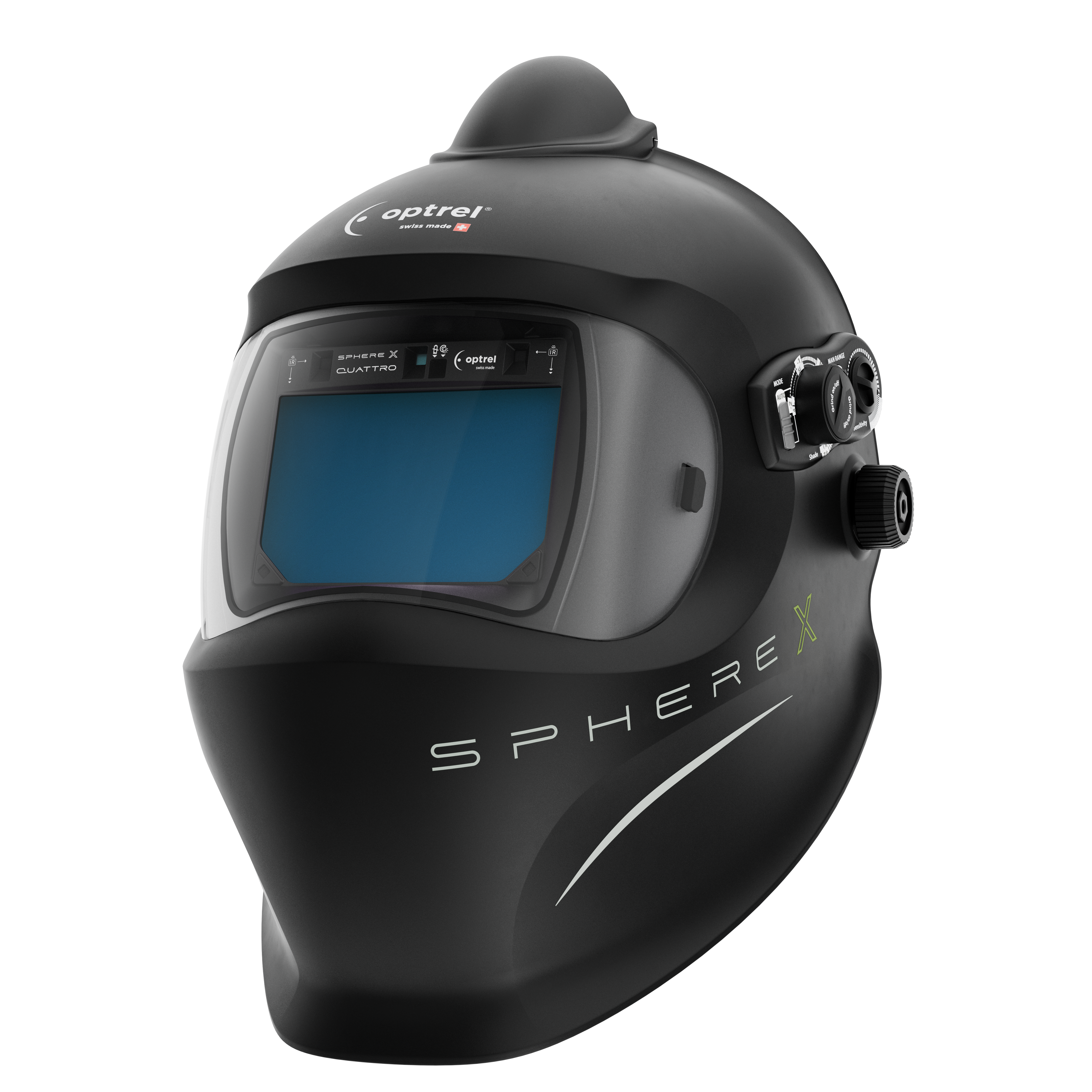 optrel sphere X quattro pure air schwarz - Frischluftschweißhelm (e3000X)