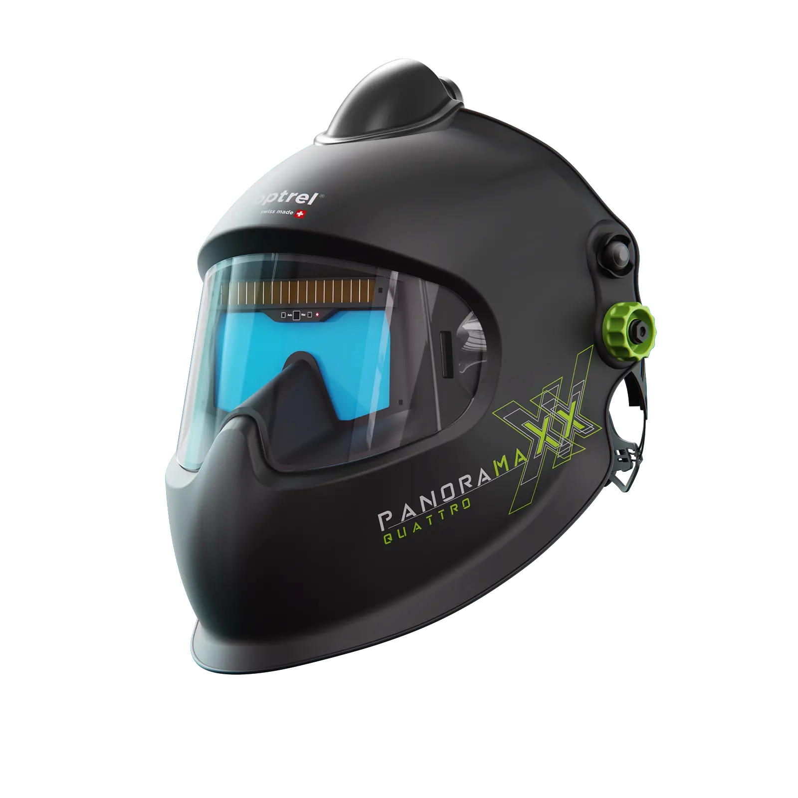 optrel panoramaxx quattro schwarz - Frischluftschweißhelm (e3000/X)