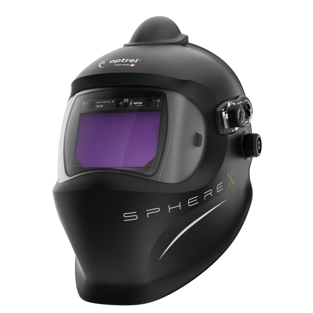 optrel sphere X 2.5 pure air schwarz - Frischluftschweißhelm (e3000X)