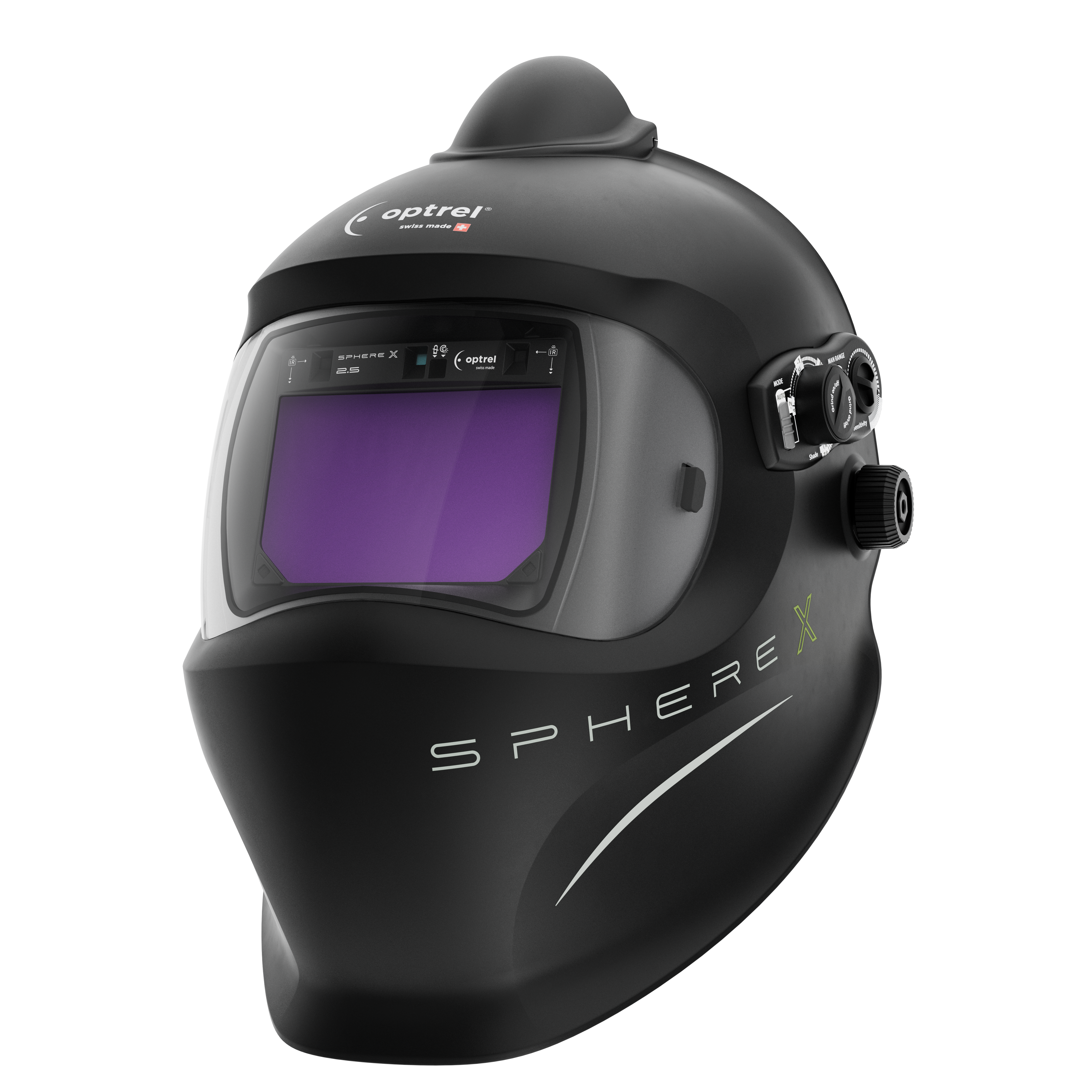 optrel sphere X 2.5 pure air schwarz - Frischluftschweißhelm (e3000X)