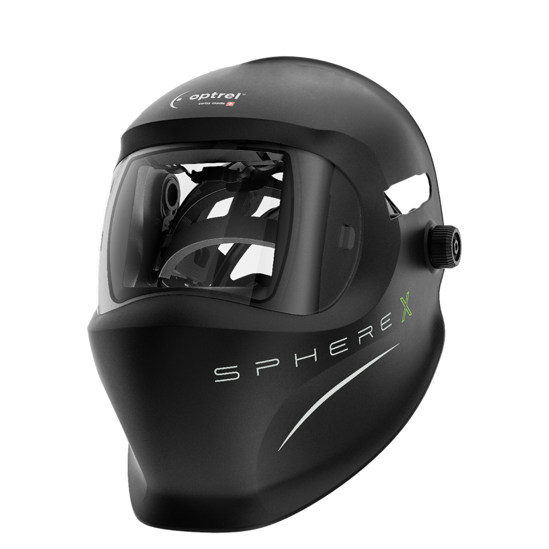 optrel Helmschale sphere X - schwarz: ohne Blendschutzkassette