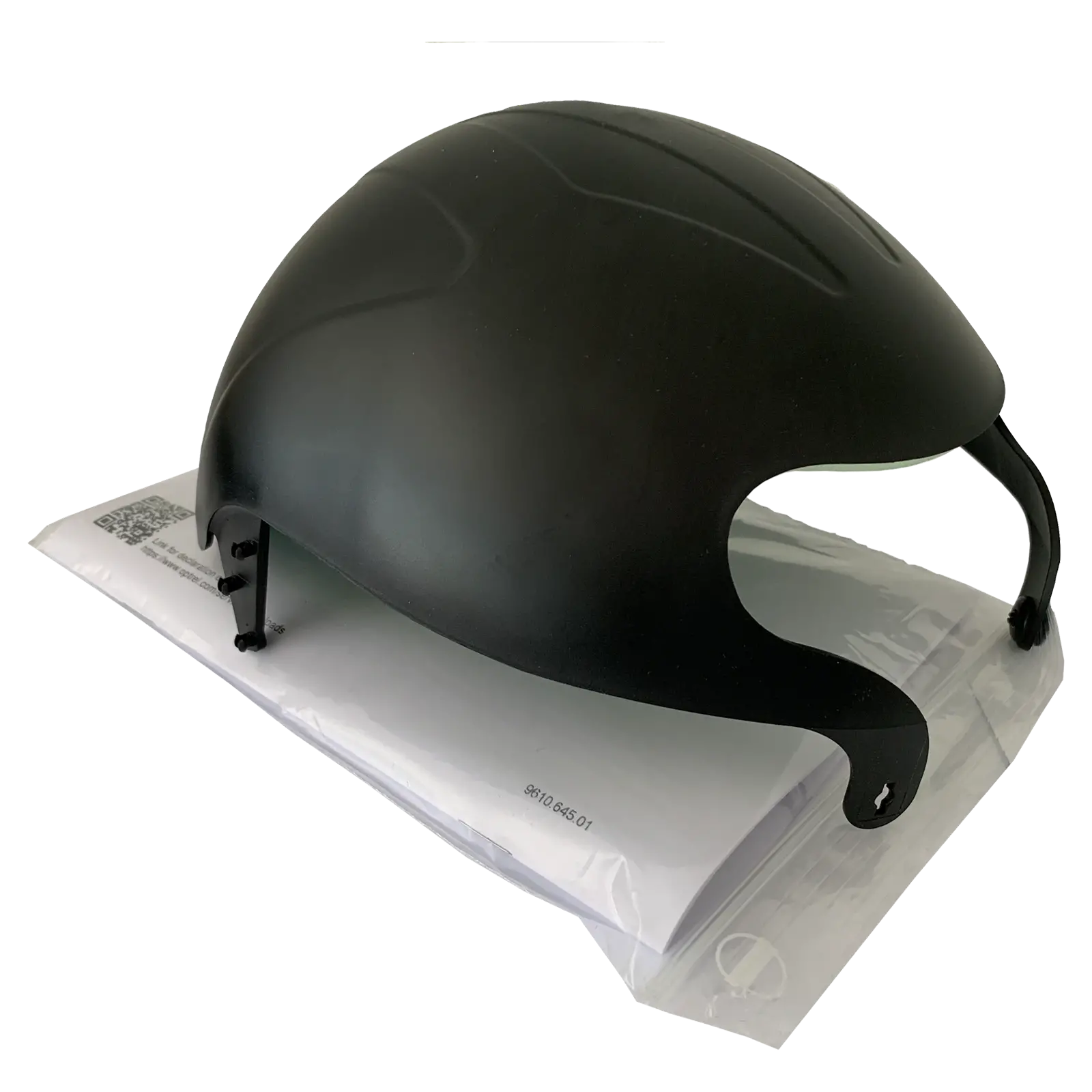 optrel Bumpcap, Anstoßschutz schwarz zum Befestigen am optrel Komfortkopfband