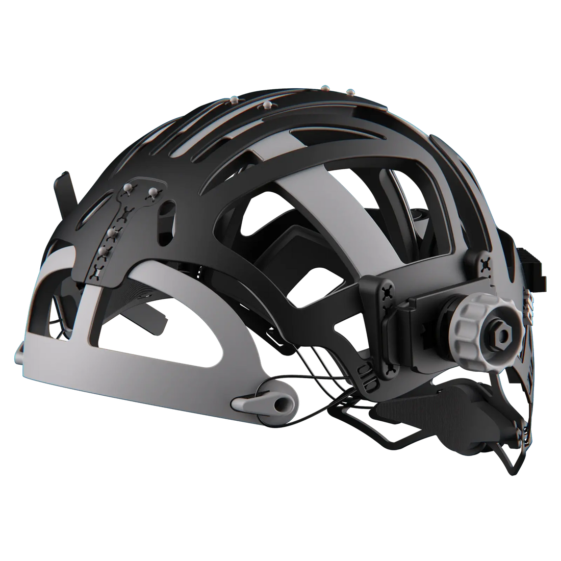 optrel IsoFit® headgear (schwarz, graue Knöpfe) - für panoramaxx/sphere/liteflip und Y Serie