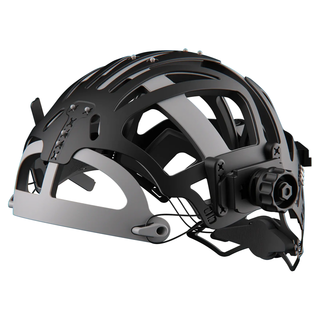 optrel IsoFit® headgear (schwarz, schwarze Knöpfe) - für helix Serie
