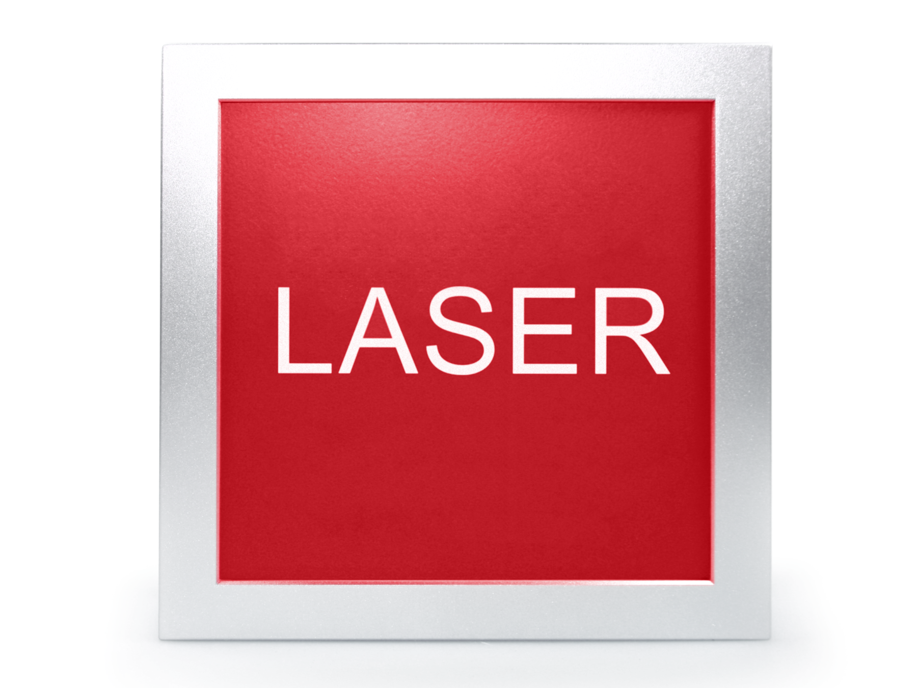 Laserwarnleuchte für den Innenbereich (220 × 220 mm)