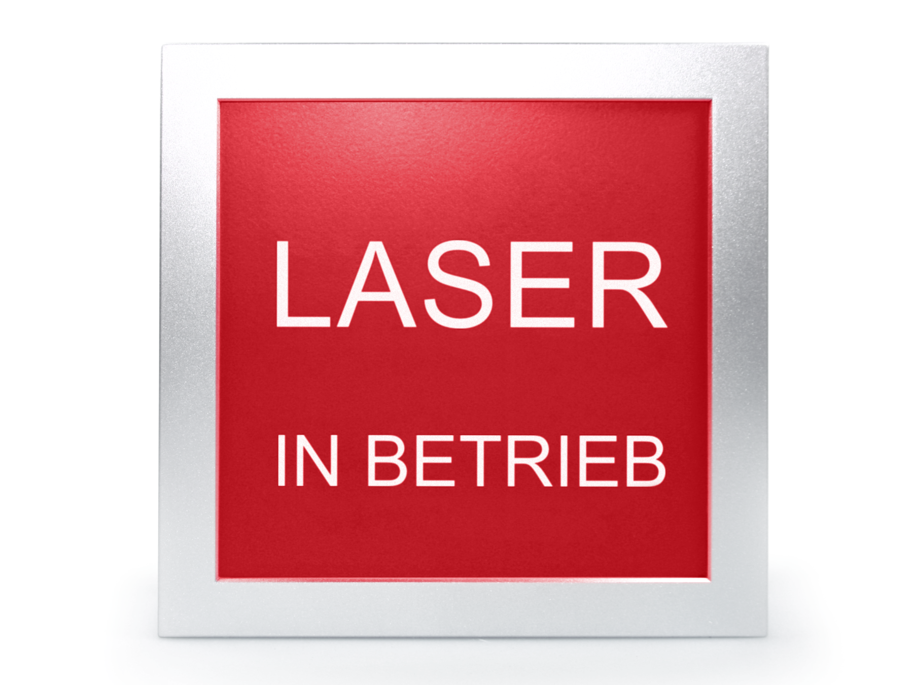 Laserwarnleuchte für den Innenbereich (220 × 220 mm)
