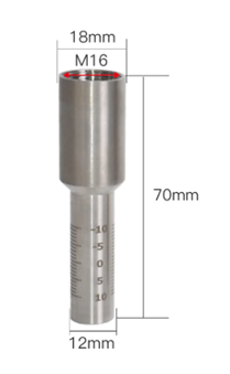 Scale Tube für Laserschweißen – Modell CQWY (H70 × M16)