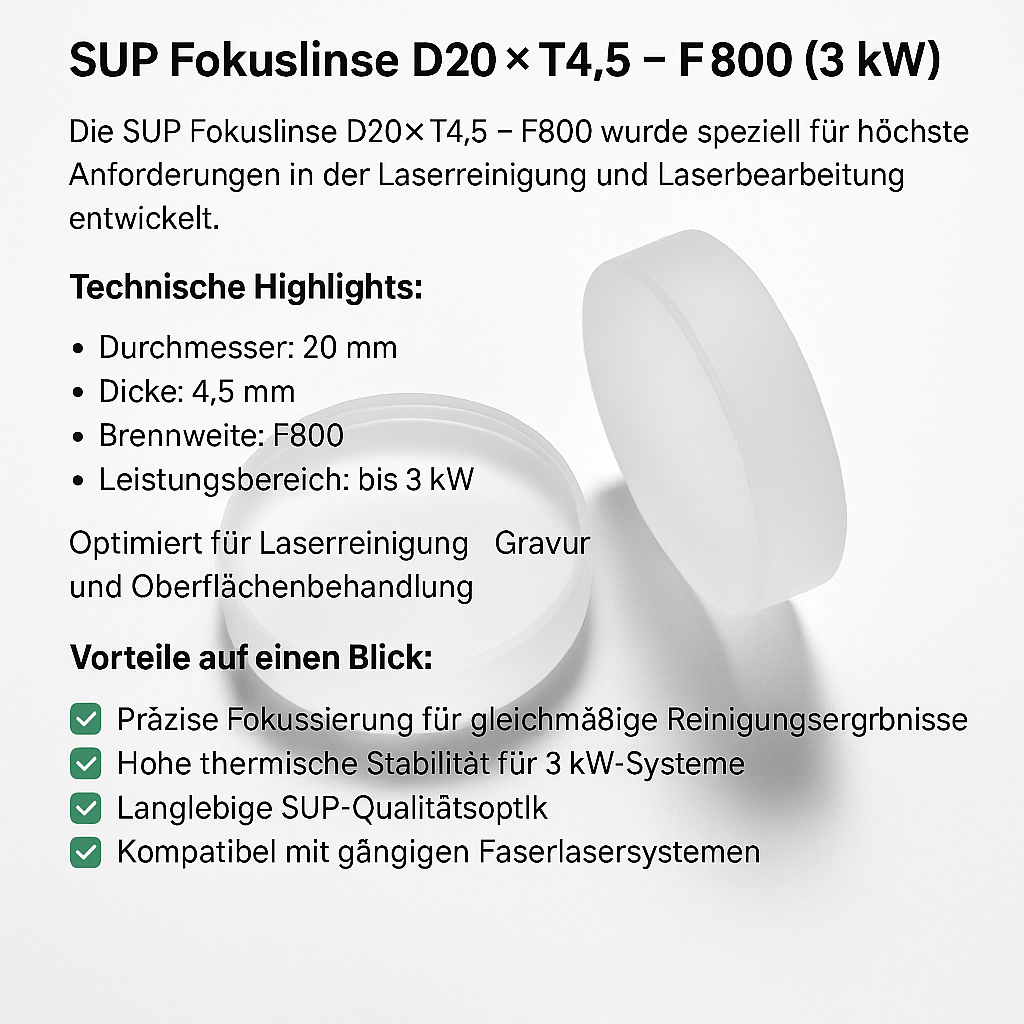 Fokuslinse D20 T4,5 F800