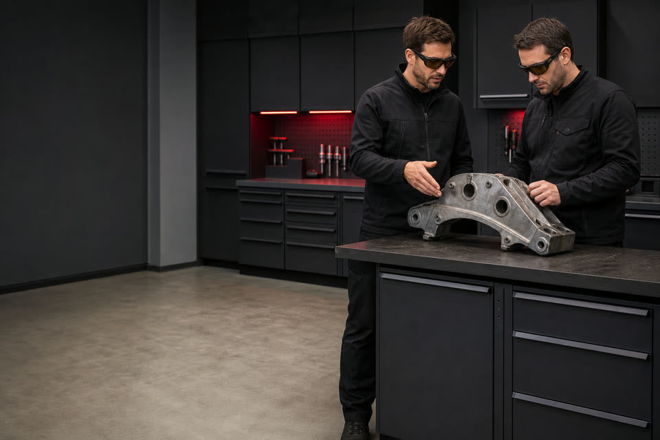 Technische Beratung anhand eines Musterbauteils