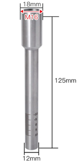 Scale Tube für Laserschweißen – Modell CQWY (H125 × M16)