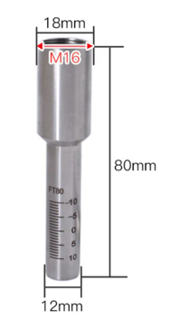Scale Tube für Laserschweißen – Modell CQWY (H80 × M16) - beam.deals