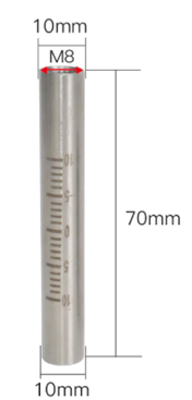 Scale Tube für Laserschweißen – Modell HW-L (H70 × M8) - beam.deals