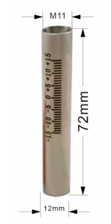 Scale Tube für Laserschweißen – Modell WSX / Max (H72 × M11)